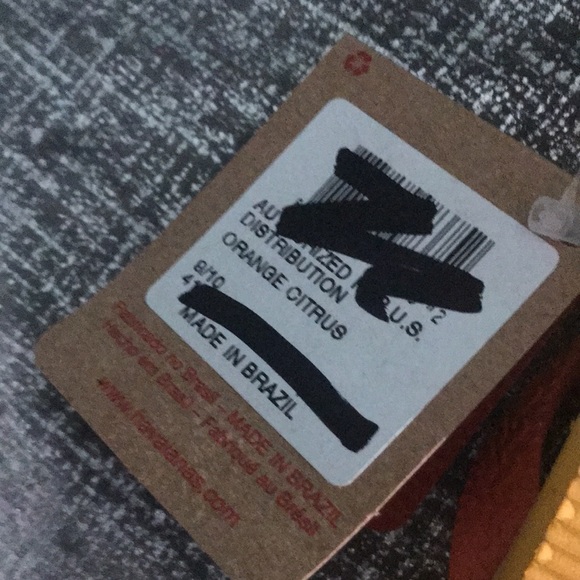 havaianas Farm Tropical Fruit/Orange Citrus Sandals NWT Size 9-10 - Picture 11 of 12